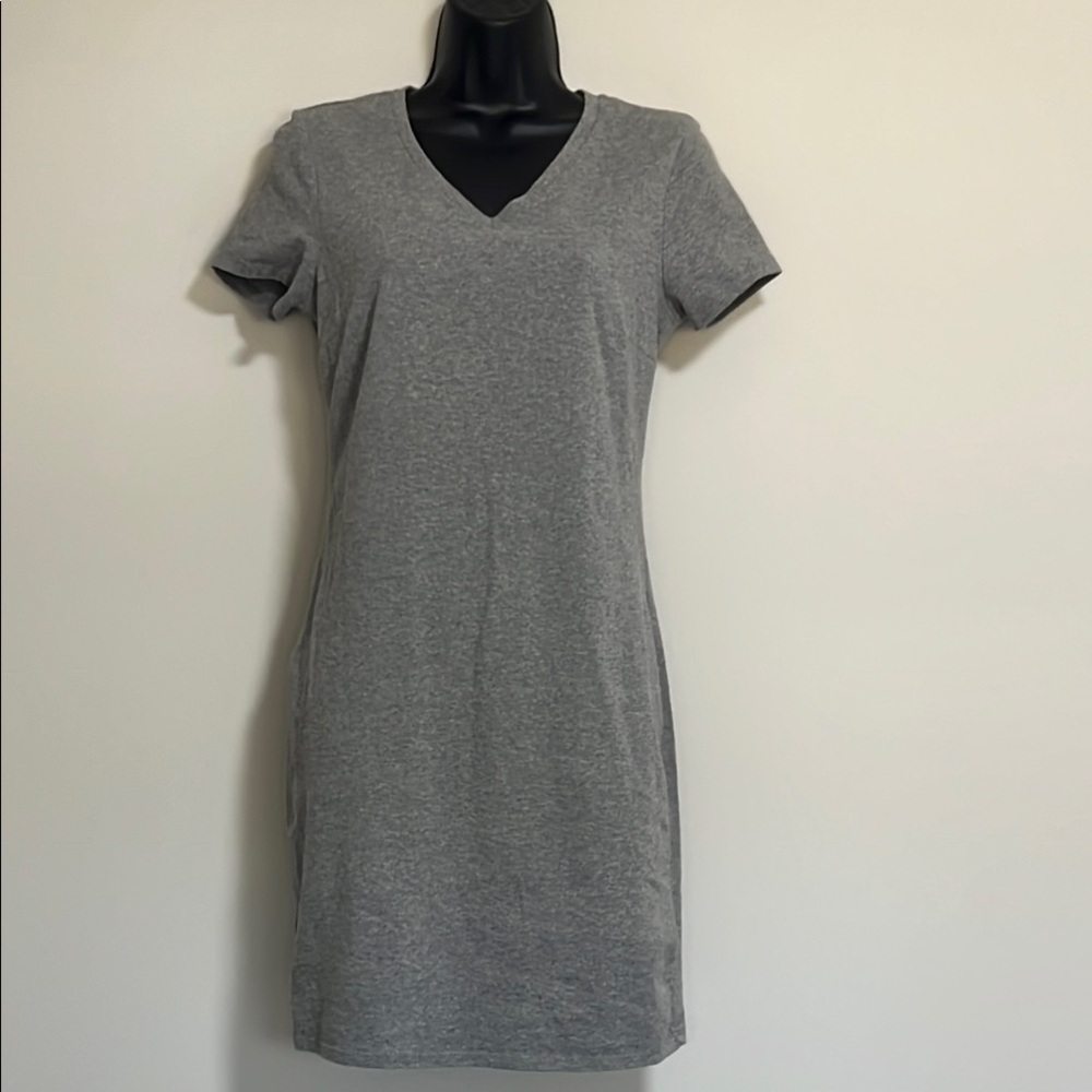 Old Navy Jersey Pullover Dress. Gray. Size small.